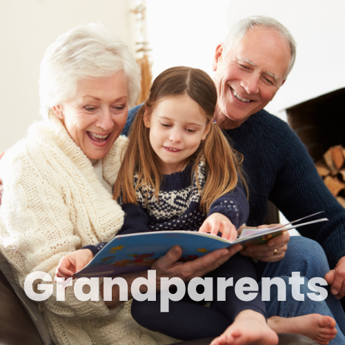 Show love to both grandma and grandpa.